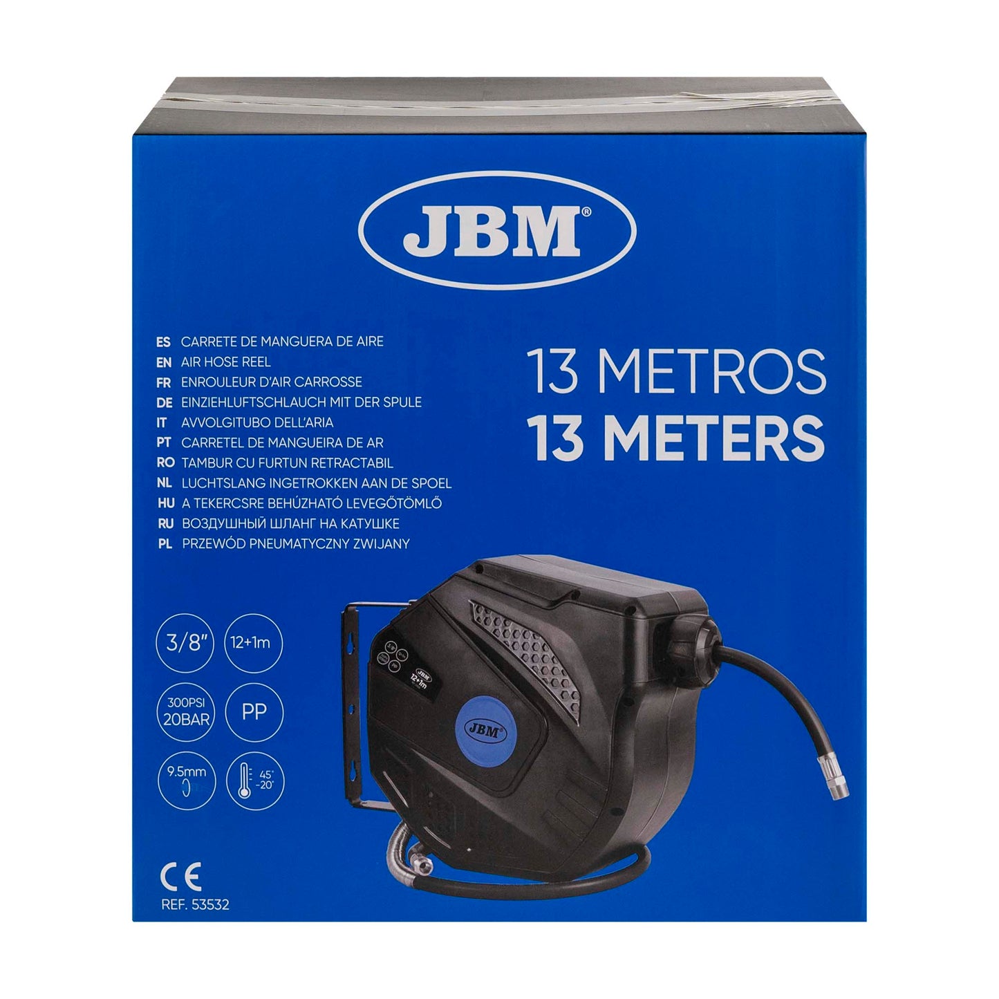 JBM Zwijadlo Pneumatyczne 12+1m - wymiary