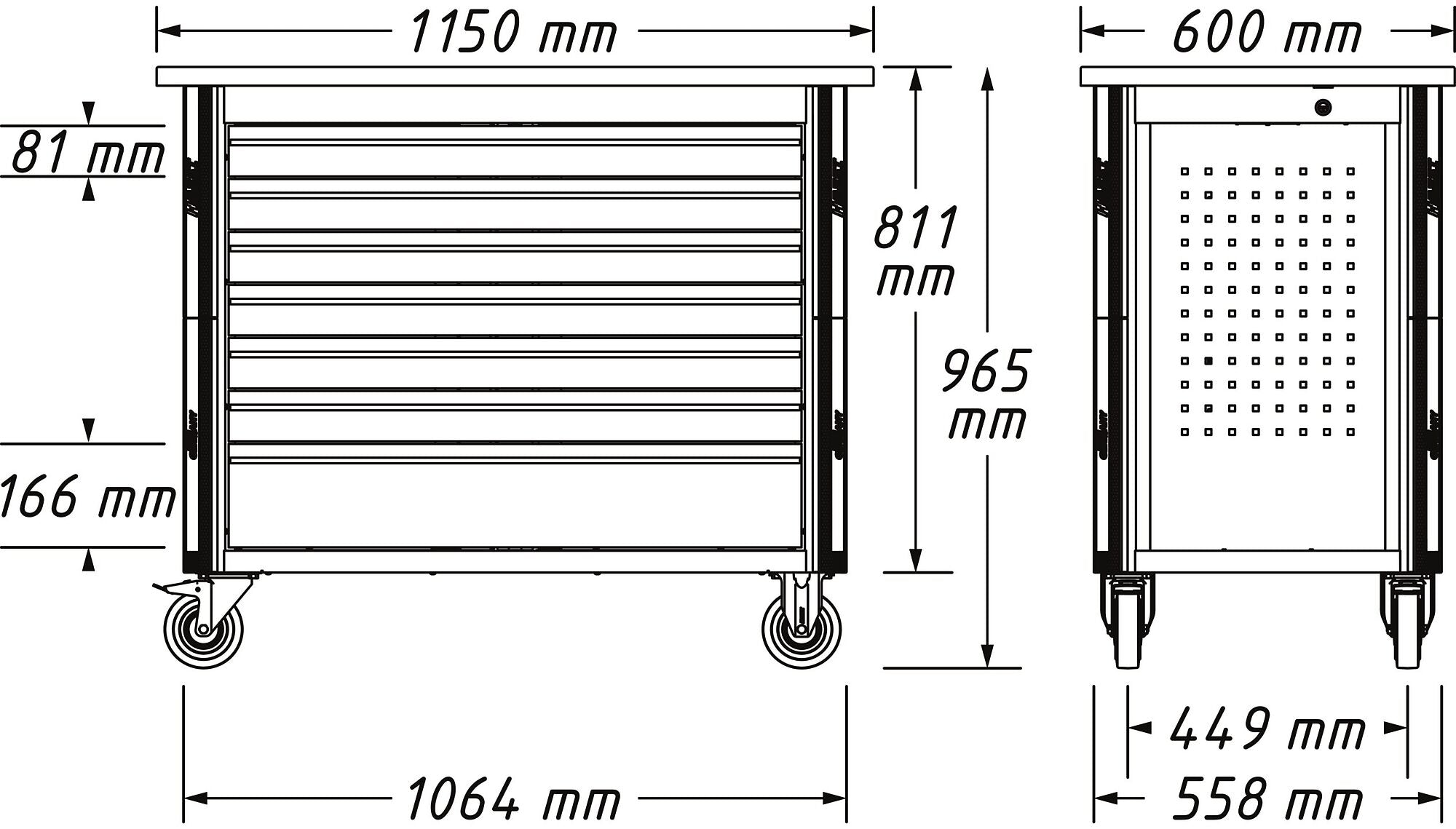 HAZET 179NWL-7/513 — mobile workbench with 513 tools – NorvexTools