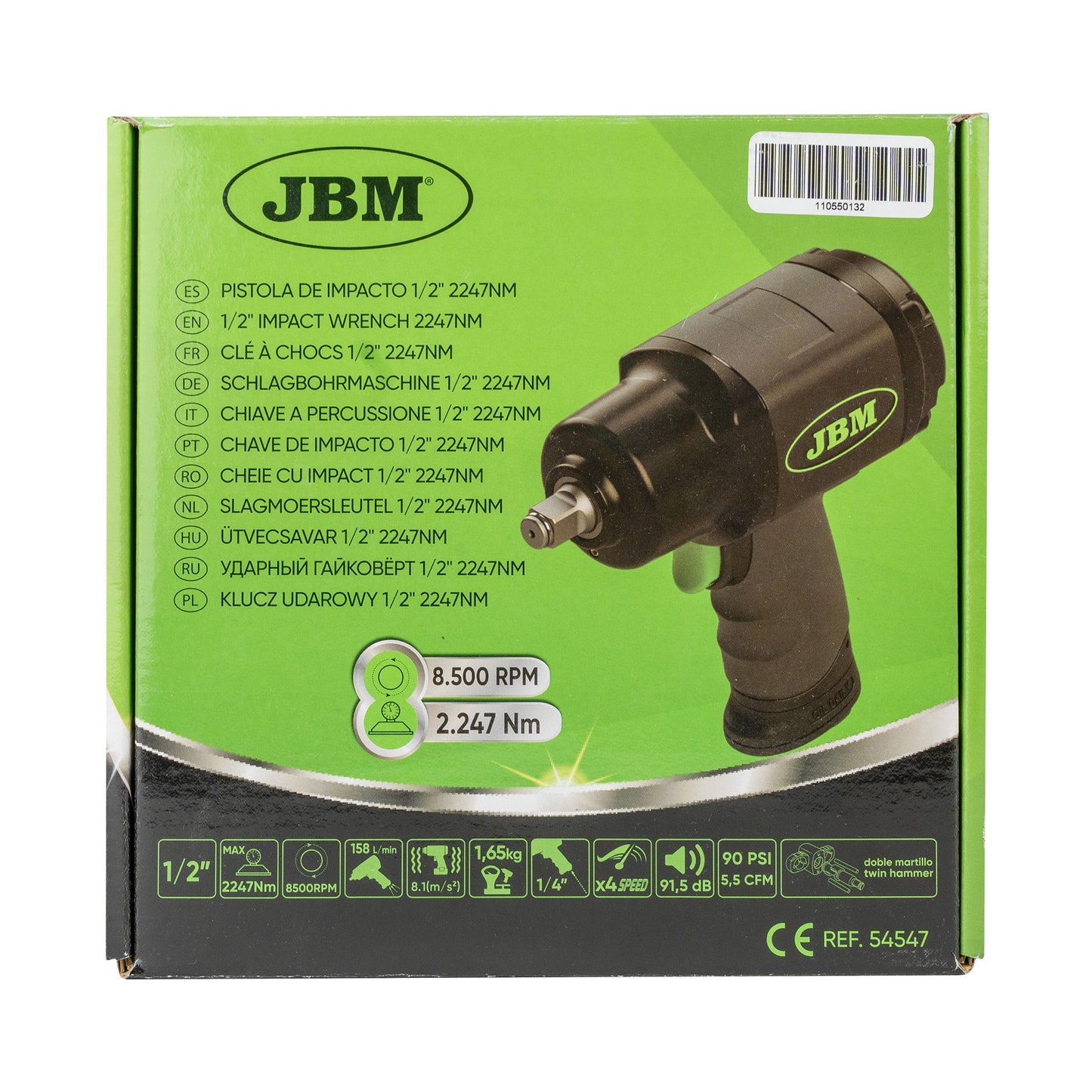 Klucz Udarowy Mini 1/2" 2247 Nm JBM 54547
