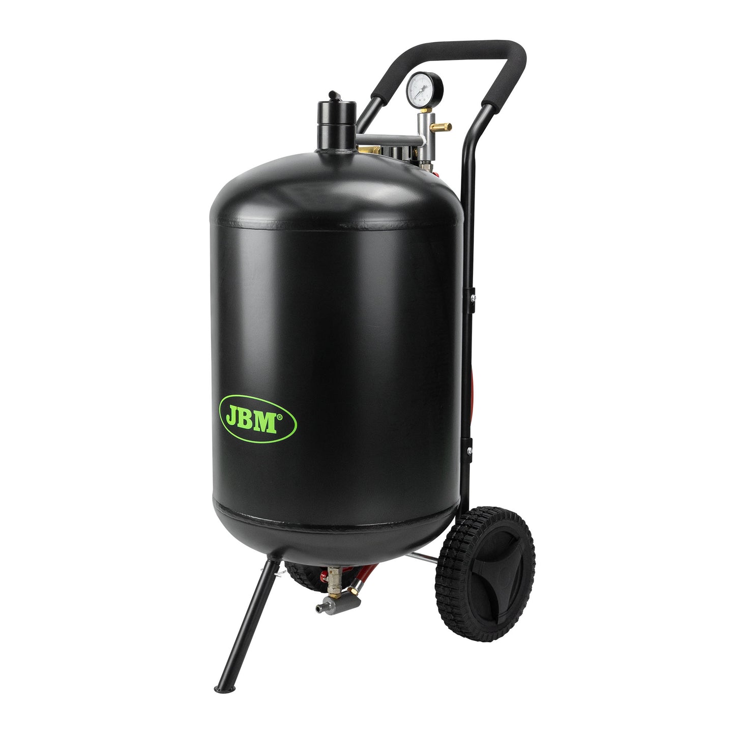 JBM Przenośny Zbiornik do Piaskowania 63L — Wysokie Ciśnienie 125 PSI