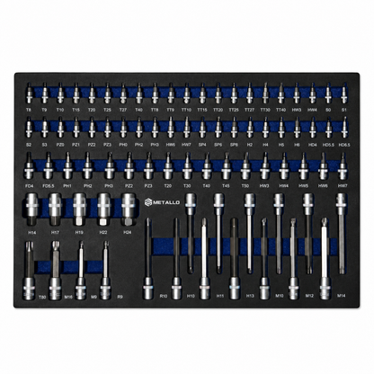 Szuflada — Bity (Torx, Phillips, Pozidriv, Hex, Spanner)