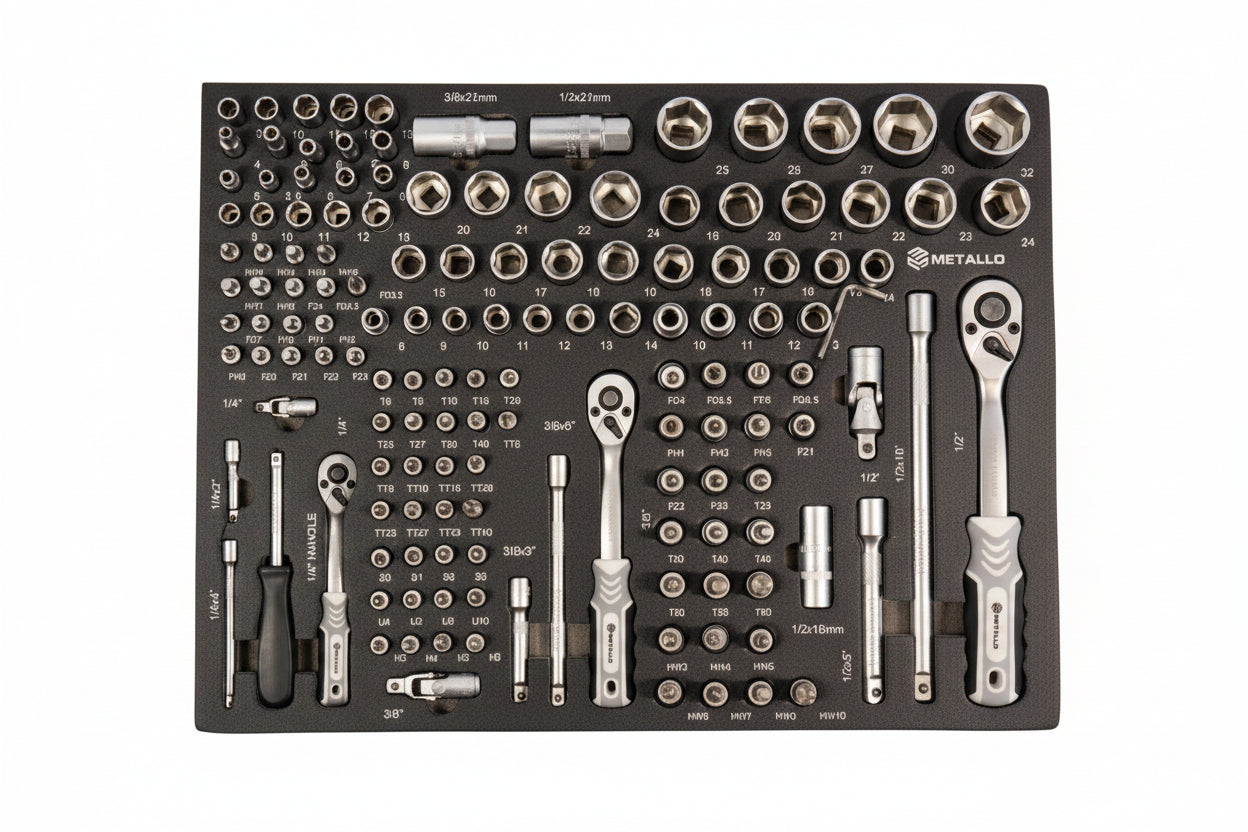 Metallo – Carro de taller V7 edition con equipamiento de 370 piezas