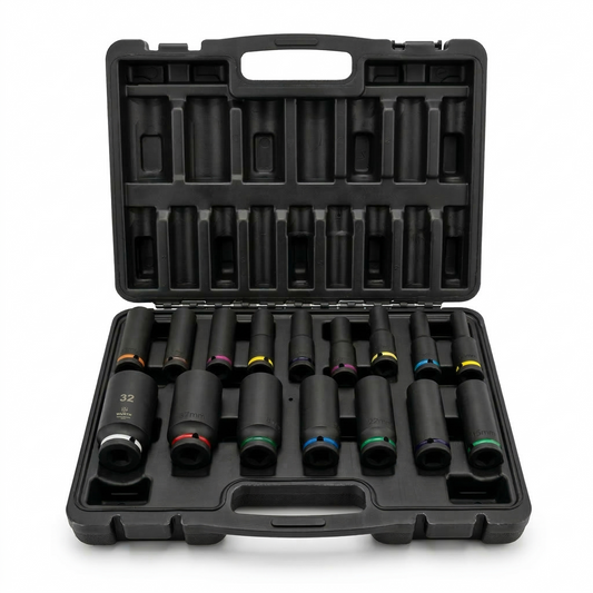 F-tools - Zestaw nasadek udarowych 1/2", 16 szt