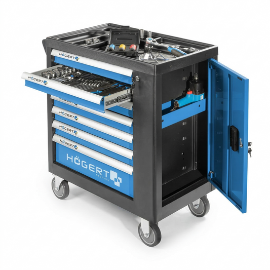 Hgert - Szafka warsztatowa 7 szuflad z bocznym schowkiem (pusta)