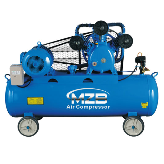 MZB MZBW098 — kompresor pasowy 180 l, trzy cylindry, 380 V