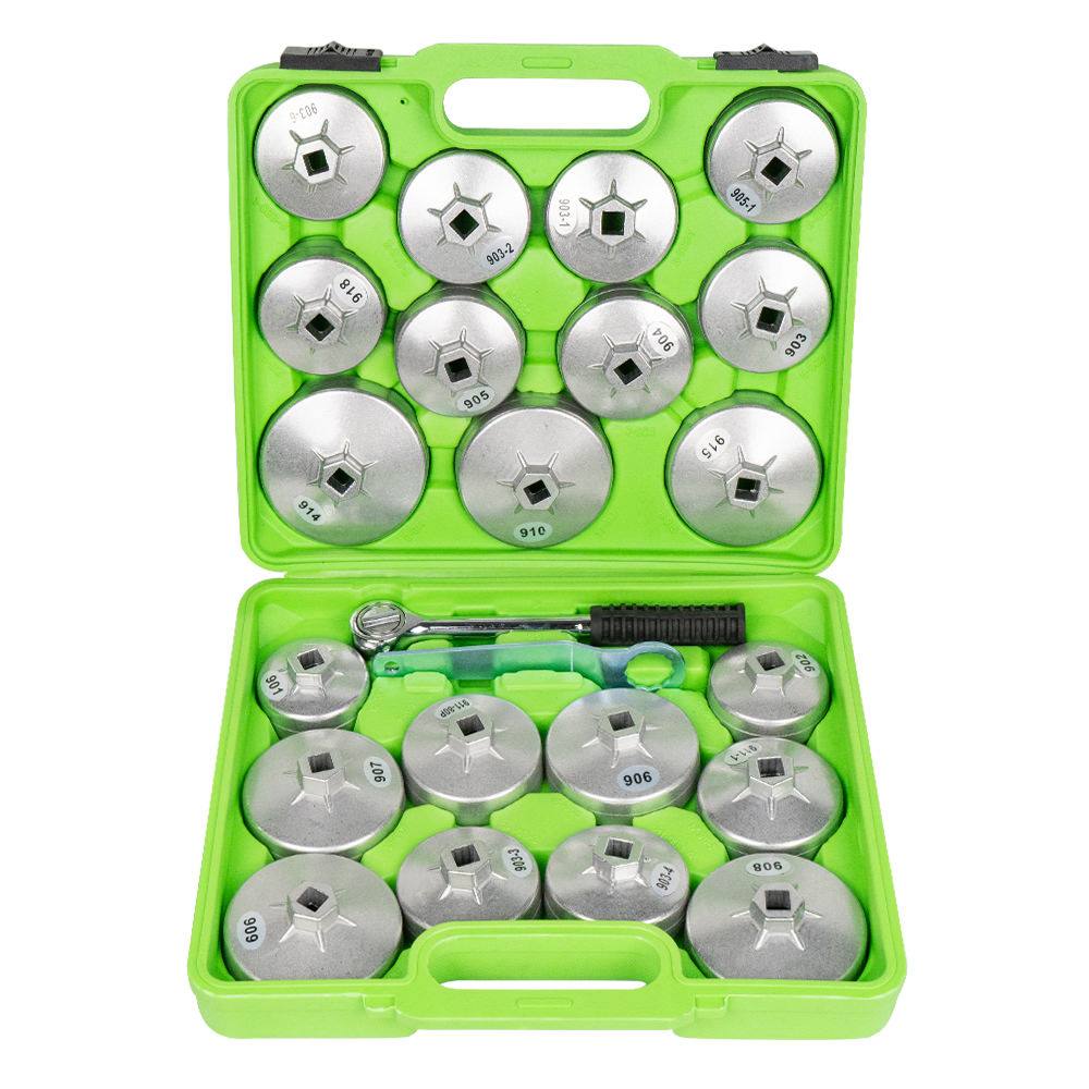 JBM - Set di bussole in alluminio per filtri olio (23 pezzi)