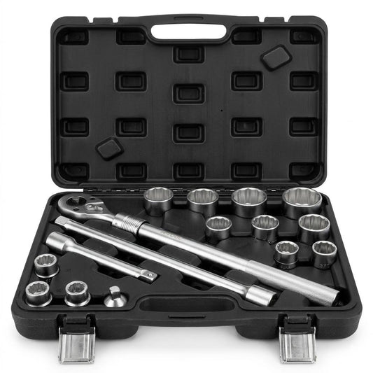 Zestaw kluczy nasadowych 3/4” z grzechotką 72-zębową – 14 elementów