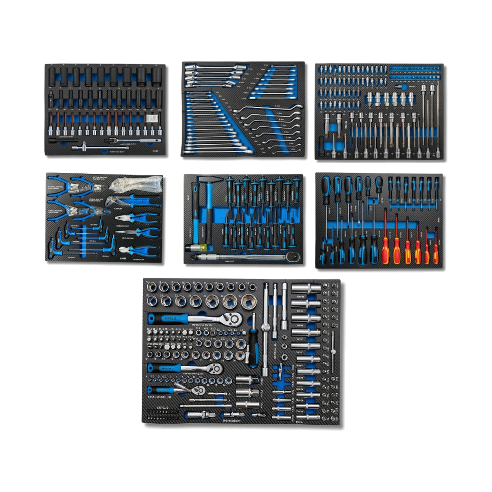 FTools 7/7 PRO — komplet wkładek narzędziowych, 370 elementów
